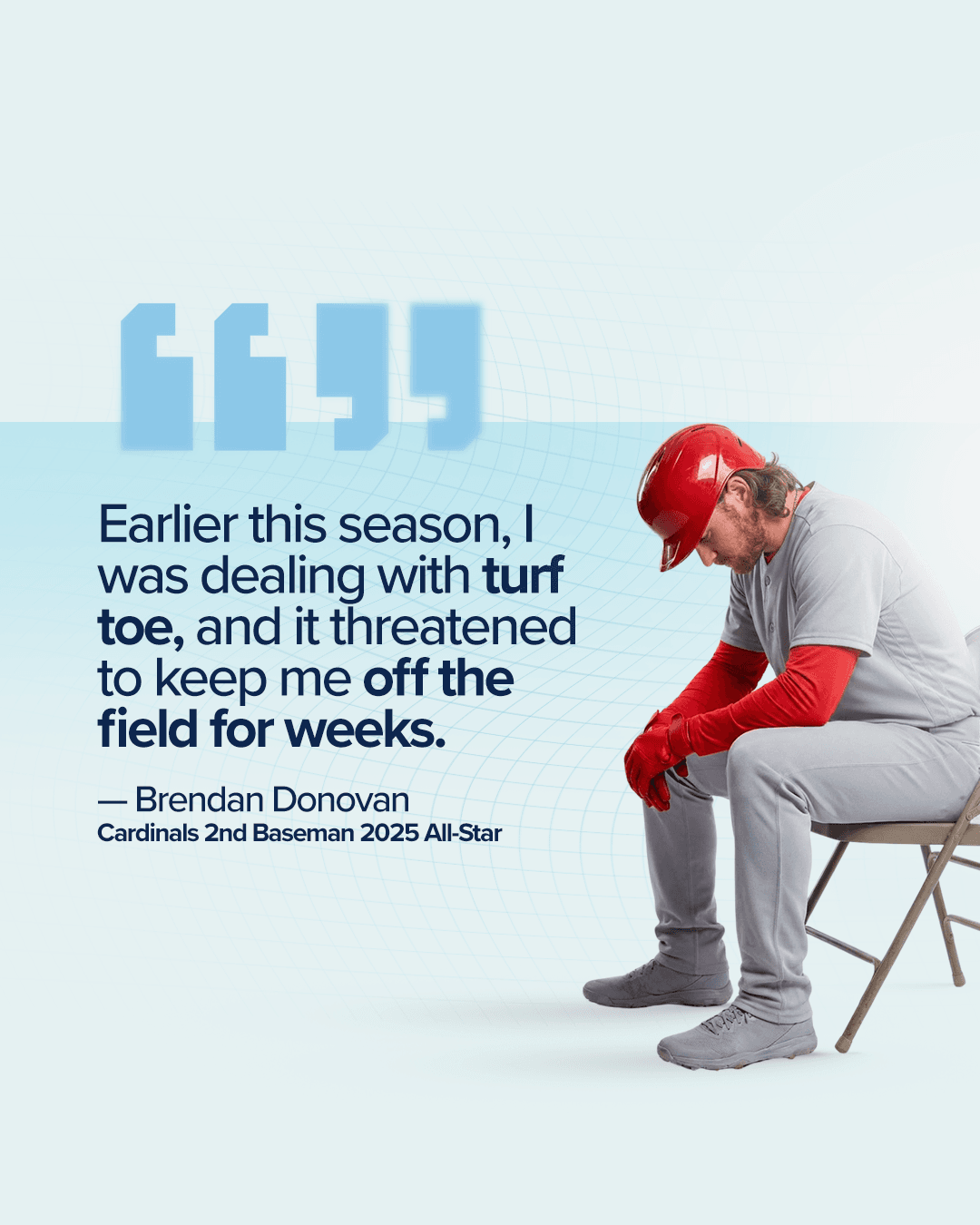 Earlier this season I was dealing with turf toe — Brendan Donovan, Cardinals 2nd Baseman 2025 All-Star
