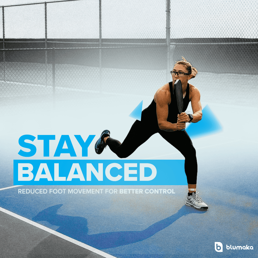 Stability on Every Shot — athlete action with Blumaka stability technology