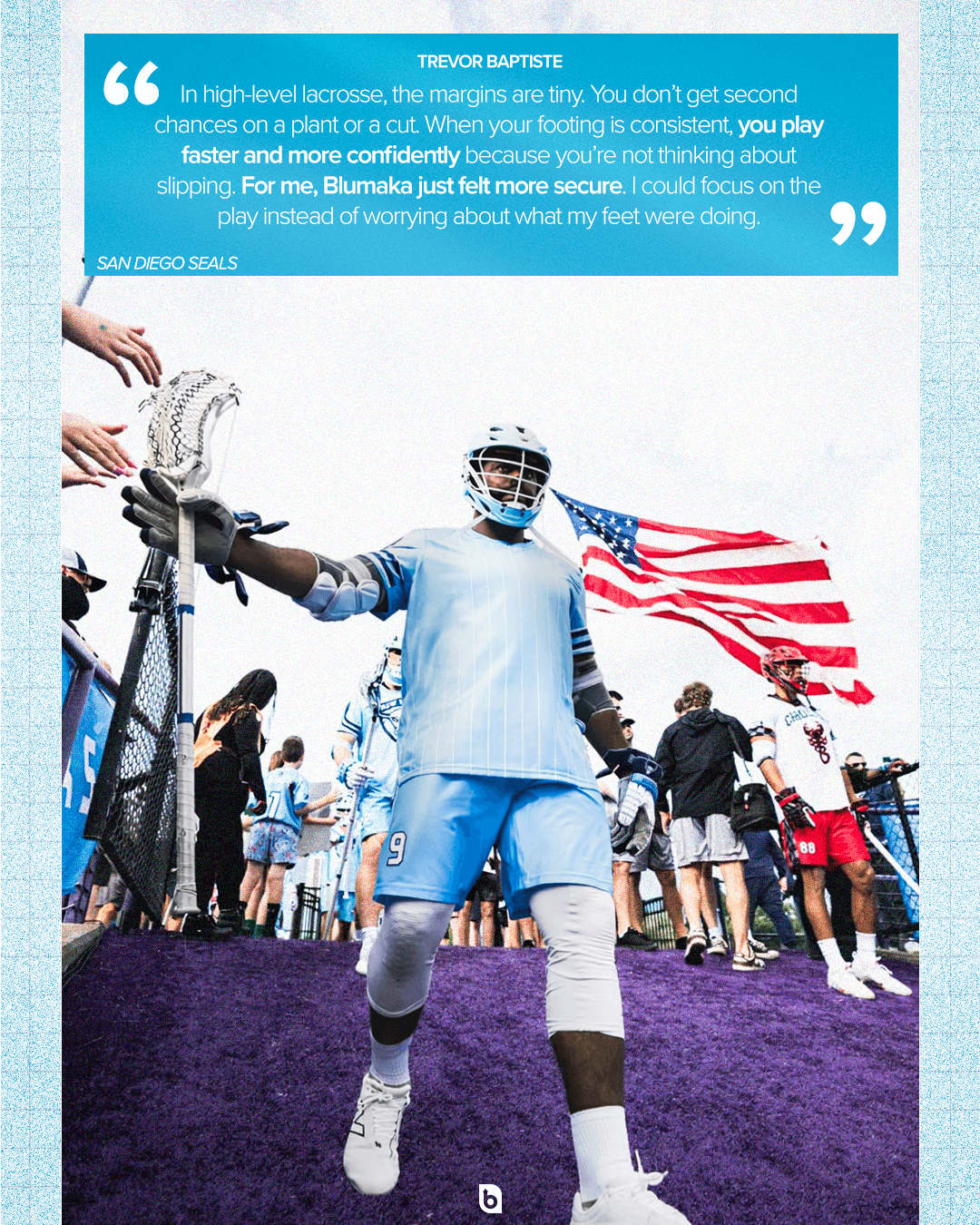 Trevor Baptiste — San Diego Seals (Lacrosse) testimonial